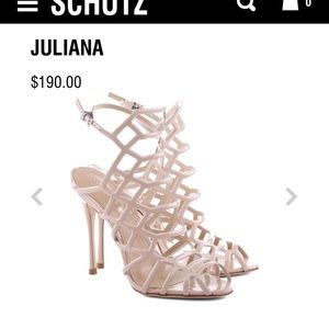 Juliana Schutz caged nude heels ❤️